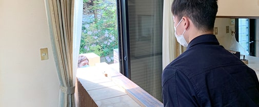 重たい大型廃品でも丁寧に搬出