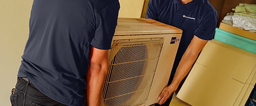重たい大型家電でも丁寧に搬出