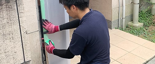 傷がつかないようしっかり養生
